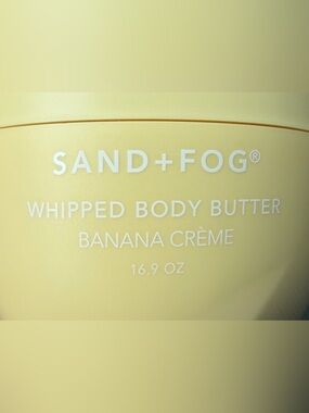 ✨New✨SAND+FOG: Whipped Body Butter — Banana Crème (16.9oz)